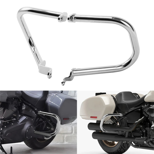 Rear Saddlebag Guard Crash Bar Kit Fit For Harley Street Bob 2018-2024