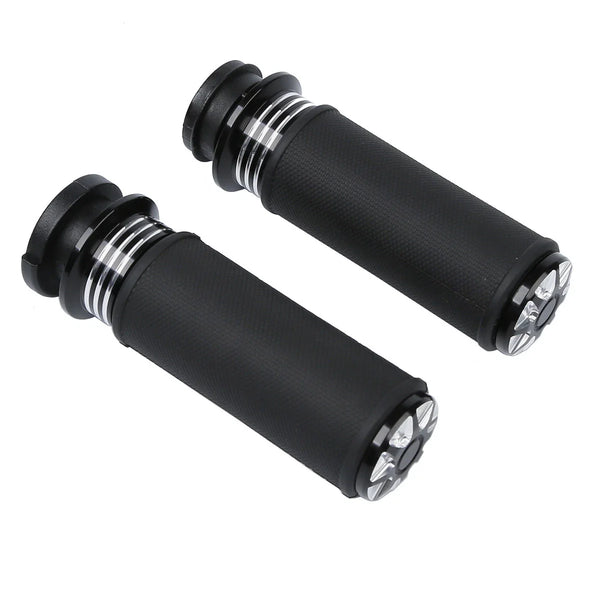 Electric Handle Bar Hand Grips 1" 25mm Fit For Harley Sportster Touring Custom