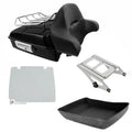 Chopped Trunk Backrest Mount Fit For Harley Touring Cvo Street Glide 2014-2026