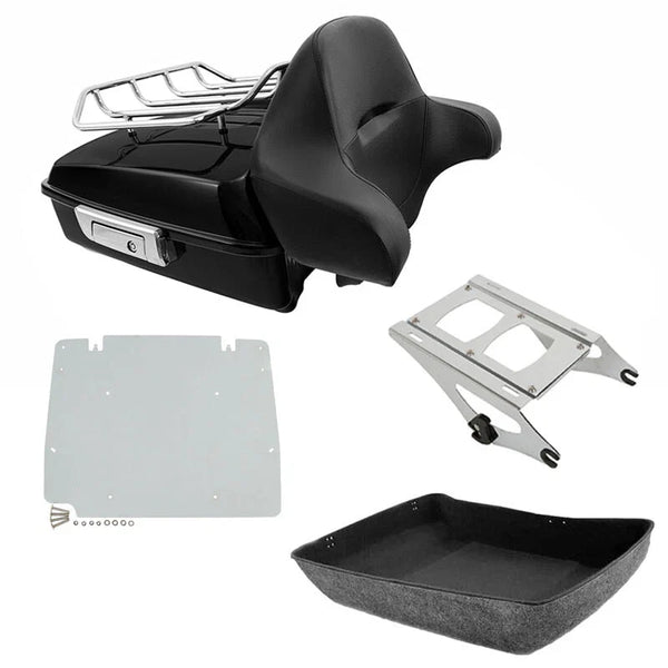 Chopped Trunk Backrest Mount Fit For Harley Touring Cvo Street Glide 2014-2026