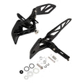 Black Front Driver Footpegs Footrests Bracket Fit For Suzuki GSXR1000 2017-2025