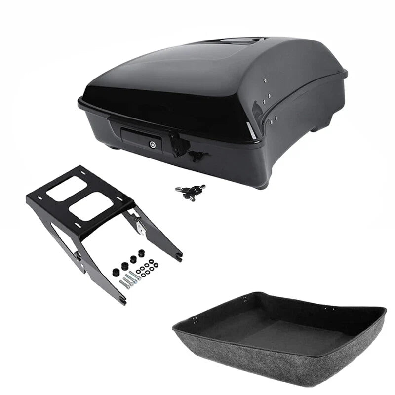 Black Chopped Trunk Mount Fit For Harley Sport Glide Flsb 2018-25
