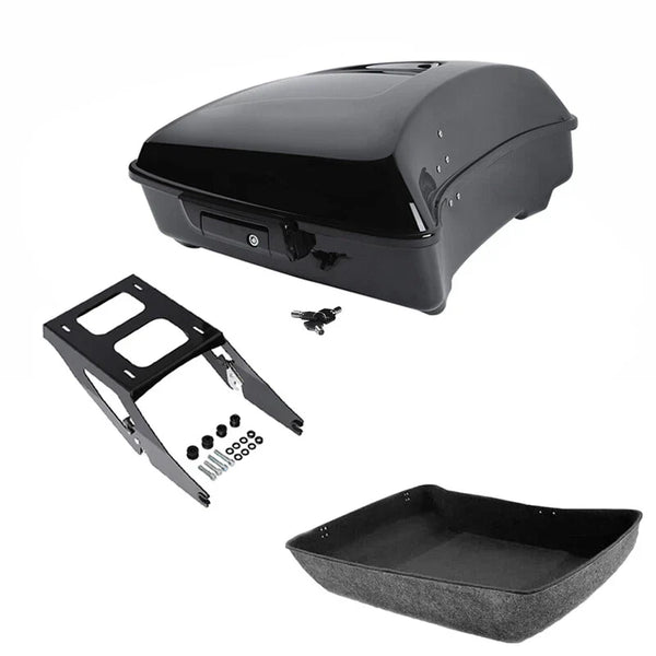 Black Chopped Trunk Mount Fit For Harley Sport Glide Flsb 2018-25