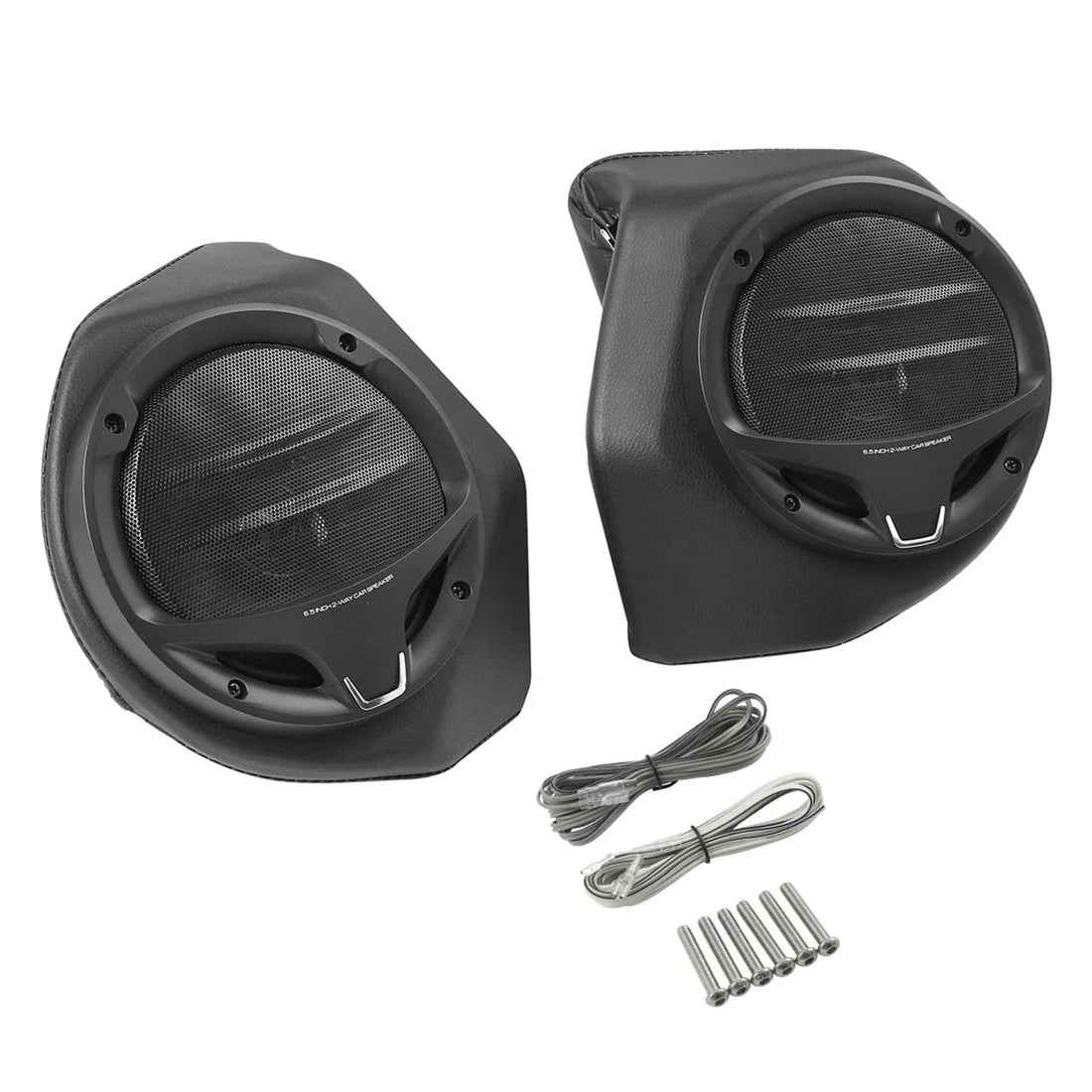 Black 6.5" King Trunk Speakers Fit For Harley Touring 2014-2024 23