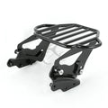 Black Two Up Luggage Rack + 4 Point Docking Fit For Harley Electra Glide 2009-13