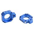 Ride Engineering KTM/Husky Billet Axle Blocks Blue For Husqvarna TC 300 (Fuel