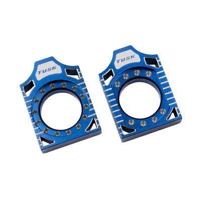 Tusk Racing Axle Block Blue For Kawasaki KX450 2019-2023