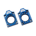 Tusk Racing Axle Block Blue For Kawasaki KX450 2019-2023