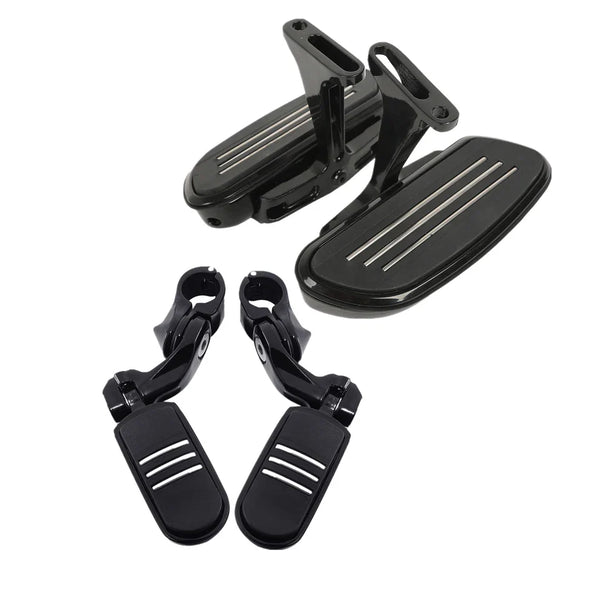 Pegstreamliner Rear Floorboard 1.25'' Footpegs Fit For Harley Touring 1993-25