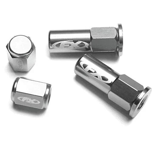 Factory Effex 17-36726 Valve Cap/Rim Lock Kit Universal Silver