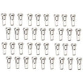 Tusk NPK-Q4-076e73-61a3ab Impact Wheel Replacement Spoke Nipple Kit Rear Silver